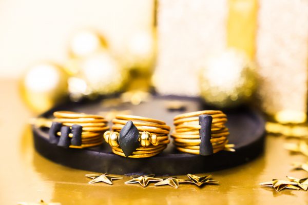 Anillo ALBA. Colección GOLDEN-BLACK. - Imagen 2