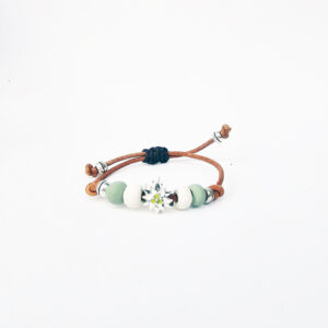 Pulsera EDELWEIS simply cuero natural.
